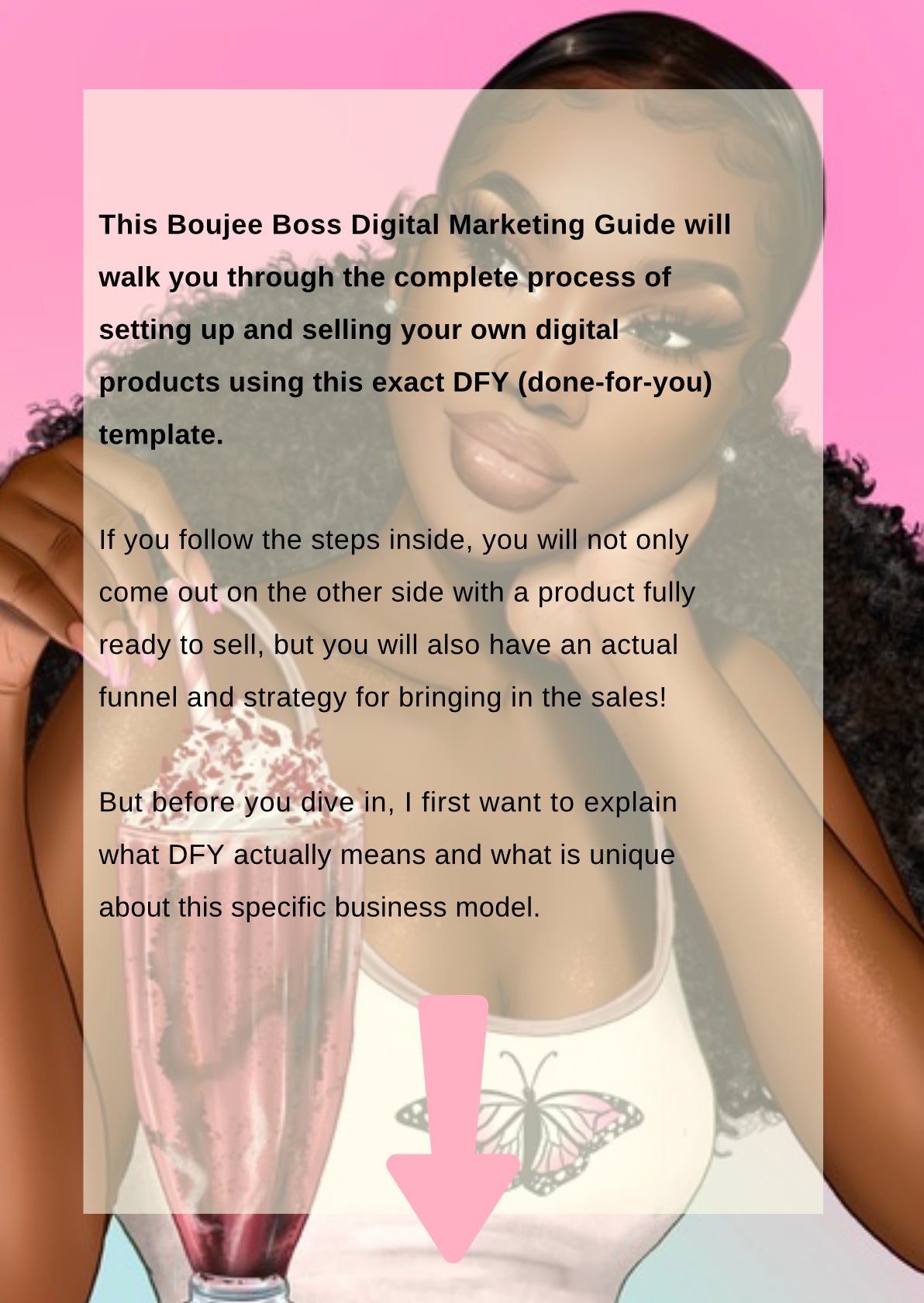 DFY Boujee Boss Digital Product Pinkprint